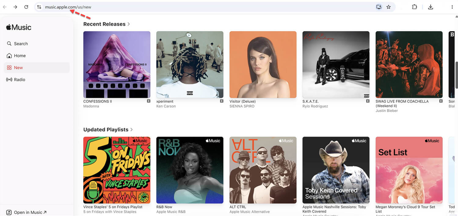 Open the Apple Music App