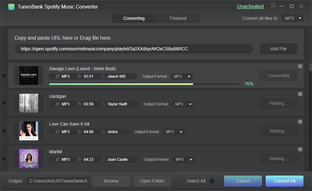 download and convert spotify playlist to mp3