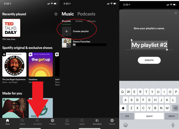 create spotify playlist free